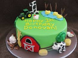 Happy Birthday Cake For Little Boy Barnyard 1st Birthday Cake Boys 1st Birthday Cake Boys First Birthday Cake Barnyard Cake