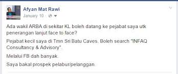 .apabila terbabit membongkar syarikat produk kopi terkenal jenama pak belalang setelah 'diserang' ribuan pelabur yang dikatakan telah ditipu. Kronologi Arba Cwc Kopi Pak Belalang Kemaskini 25 Disember 2018 Afyan Com