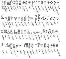 An alphabet is a set of letters or symbols that we use to represent the basic speech sounds of a language in writing. Cuneiform Wikipedia
