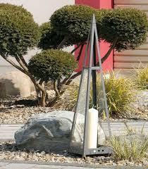 Stylische Gartenlaterne Pyramide 97 Cm Grafitgrau Laterne Garten Laterne Pyramide