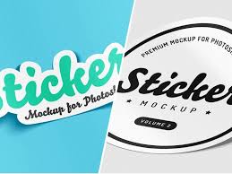 Download Sticker Wall Mockup Free Psd Mockups Smart Object And Templates To Create Magazines Books Stationery Clothing Mobile Packaging Business Cards Banners Billboards