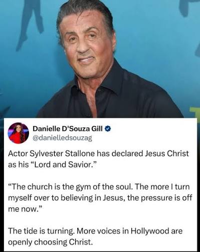 Sylvester Stallone has declared his faith in Jesus Christ as his “Lord and  Savior.” “But what saith it? The word is nigh thee, even in thy mouth, and  in thy heart: that