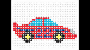 Hama Bead Race Car Transport Series 15 Hama Beads Design Pyssla Beads Hama Beads
