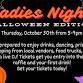 Halloween Ladies Night event image