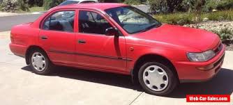 Toyota Corolla 1996 Manual Sedan Toyota Corolla Forsale Australia Toyota Corolla Cars For Sale Sedan