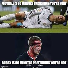 Welcome to our fitness club. Football Is 90 Minutes Pretending You Are Hurt Rugby Is 80 Minutes Pretending You Re Not Rugby Memes Rugby Funny Rugby Vs Football