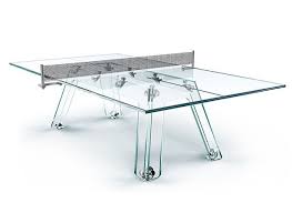Transparent Table Tennis Game Room Furniture Ping Pong Table Modern Game Tables