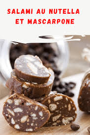 Salami Au Nutella Et Mascarpone Super Gourmand Ma Patisserie Recette En 2020 Nutella Pates Au Chocolat Gourmands
