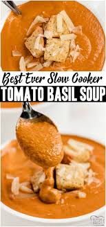 You'll never want to go back to the canned stuff after you try this. Best Tomato Basil Soup Butter With A Side Of Bread