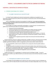 Règles de l'ue applicables aux contrats de travail: Partie 1 Les Elements Contitutifs Du Contrat De Travail Pdf Salaires Retraites