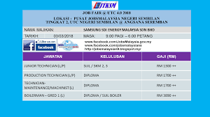We did not find results for: Karnival Kerjaya Sempena Job Fair Utc 4 0 2018 Negeri Sembilan Pada 3 Mac 2018 Blog Jobsmalaysia Negeri Sembilan