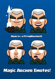 Idea Magic Archer Emotes Clashroyale Gives the ma regular bows. idea magic archer emotes clashroyale