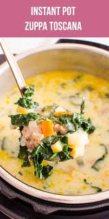 Instant Pot Zuppa Toscana Is Rich And Hearty Italian Sausage And Potato Soup It Is So Healthy Instant Pot Recipes Pot Recipes Healthy Instant Pot Soup Recipes