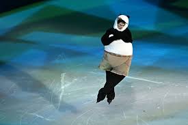 See Mikhail Shaidorov skate in panda costume at Exhibition Gala