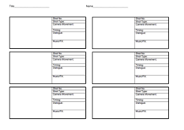 You can create storyboards in a variety of ways. Storyboard Template Teaching Resources