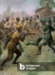 British Indian army attack German soldiers