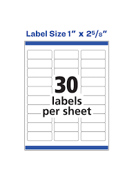 10 word address label template 16 per sheet. Avery 5160 Laser Address White Labels Office Depot