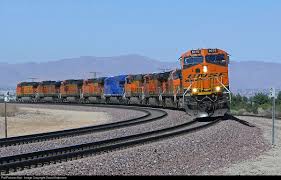 Bnsf 8076 Burlington Northern Santa Fe Ge Es44c4 At Hesperia California By David Anderson Railroad Photography Burlington Northern Railroad Station