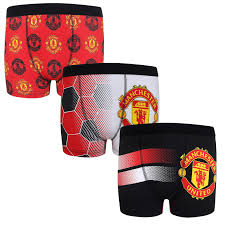 Only the best hd background pictures. Manchester United Boys Boxer Shorts 3 Pack Wappen Kinder Offizielle Fussball Geschenk Fruugo Lu