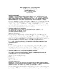 November 2008 What Is A Vulnerable Subject