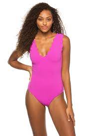 One piece bathing suits are built for adventure. Marysia S Antibes Scallop Scalloped One Piece Swimsuit