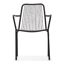 Modern, traditional, eclectic, rustic, glam, farmhouse, country Metal Wire Outdoor Dining Chair With Armrest Modern Loft Retro