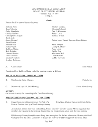 NEW HAMPSHIRE BAR ASSOCIATION