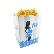 The party theme is so simple and the hostess can pop up popcorn at home and place in popcorn boxes. Girl Or Boy Ready To Pop Popcorn Boxes 25 Per Set Tulamama