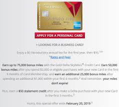 * bonus value is based on tpg valuations and is not provided or reviewed by the issuer. Expired Targeted 75 000 Skymiles Offer On Gold Delta Amex No Lifetime Language