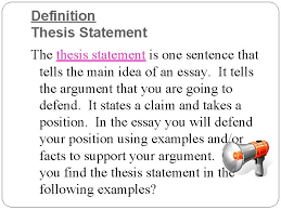 An argumentative paper makes a claim about a topic. The Thesis Statement The Roadmap Of Your Essay