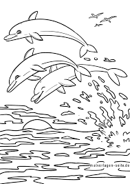 Hier gibts kostenlose malvorlagen und briefpapier für kinder. Tolle Malvorlage Delfine Tiere Im Meer Kostenlose Ausmalbilder