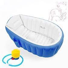 Check spelling or type a new query. Newborn Inflatable Bath Travel Foldable Bath Tub Seat And Drain Plug Suitable From Birth To 15kg With Pump Blue Pink Amazon De Baby