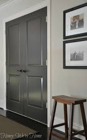Painted Dark Grey Doors Grey Interior Doors Interior Door Colors Interior Door Paint Colors