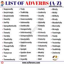 Some examples of adverbs of manner include. What Is Adverbs Words Know It Info