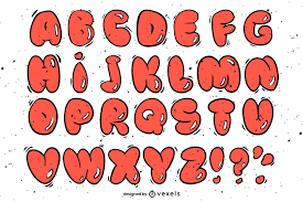 Mach schluss mit braven, romantisch geschwungenen brushletters und hol dir stattdessen graffiti styled letters alphabet. Graffiti Alphabet Buchstabensatz Vektor Download