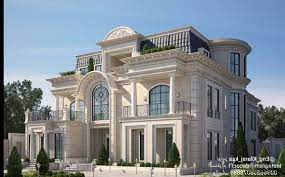 مخطط تصميم فيلا بطابع كلاسيك بمساحة 900 م٢ من اعمال arch i khaled faraj ksa building design
