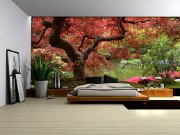 Heavily textured walls are not compatible with our wall murals. Red Tree Wallpaper Murals By Homewallmurals Co Uk