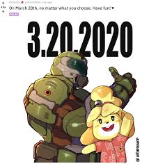 Against All Odds The Animal Crossing And Doom Communities Have United Ign Doom Animal Crossing Slayer Meme