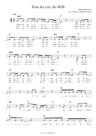Tous les cris des sos par vanessa. Tous Les Cris Les Sos Sheet Music For Piano Tenor Alto Bass Mixed Quartet Musescore Com