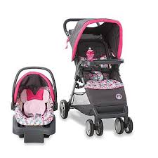 Disney Baby Stroller Travel System With Infant Car Seat Minnie Mouse Car Seat Stroller Combo Baby Strollers Travel Stroller