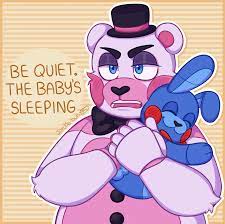Cute lil' drawing I made of Funtime Freddy and Bonbon :-) :  r/fivenightsatfreddys