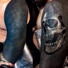 Tatto Cover Up White Over Blackwork Blackwork Cover Tatto White Black Tattoo Cover Up Tattoos Black Ink Tattoos