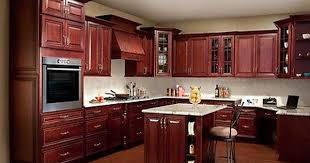All Solid Maple Wood Kitchen Cabinets 10x10 Rta Jsi Georgetown Cherry Stained Classy Kitchen Cherry Cabinets Kitchen Kitchen Cabinet Design