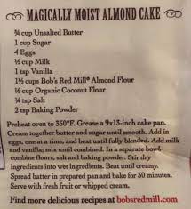 This recipe is sponsored by bob's red mill. Magically Moist Almond Cake Bob S Red Mill Almond Flour Brownies Coconut Flour Cakes Bobs Red Mill Gluten Free