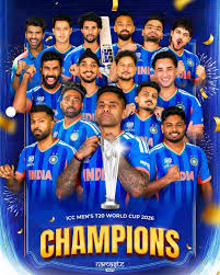 India Wins ICC T20 World Cup 2026 against New Zealand 🇮🇳