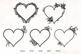 Floral Heart Frames Graphic By Dasagani Creative Fabrica