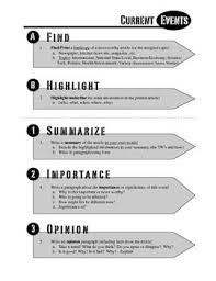 Current Events News Article Summary Analysis Template Distance Learning Current Events Worksheet Articles Activities Science Current Events