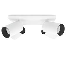 Wahlweise kann die montage an der wand oder der decke erfolgen. Alvo Led Deckenstrahler 4 Flammig Dreh Schwenkbar Mit 4x Led Gu10 Fourstep 5w Warmweiss