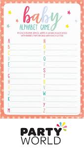 With a little creativity and a lot of participation, you can host a variety of. Baby Shower A To Z Alphabet Baby Game Party World