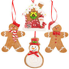 Our range of cheap christmas decorations makes it possible to create the perfect atmosphere while saving money for more presents. Gingerbread Christmas Ornaments Man Boy Girl Gingerbread House Snowman Cookie Rustic Christmas Decorations Set Of 4 Claydough Christmas Tree Decorations Christmas Tree Ornaments With Gift Box Ornaments Amazon Com Au